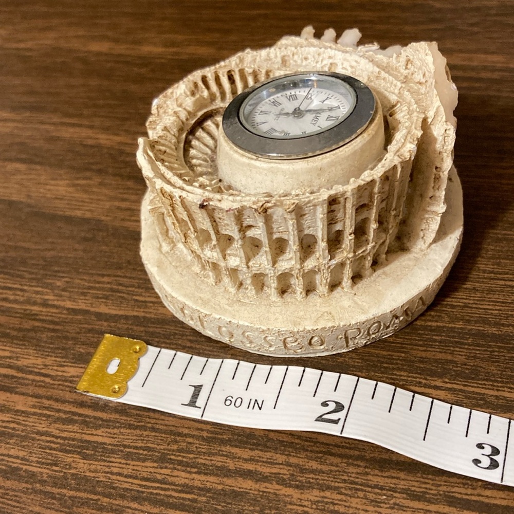 Colosseum Rome Souvenir Clock Untested - Picture 5 of 5